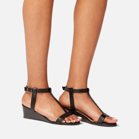 Iris T-Strap Wedge Sandals - Picture 5 of 8